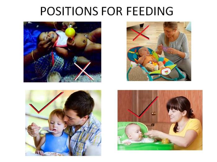 feeding positions right wrong